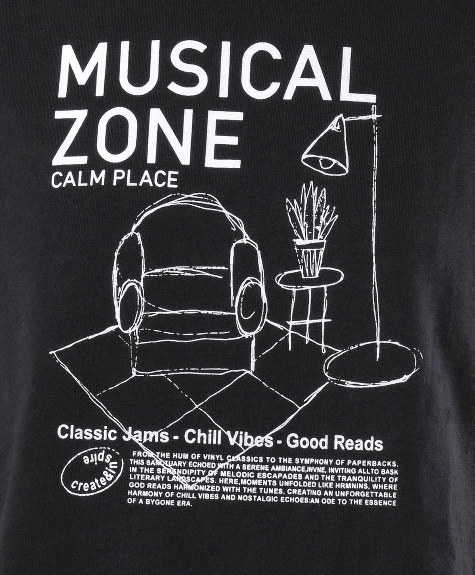 Polera mujer estampado musical Polera mujer estampado musical