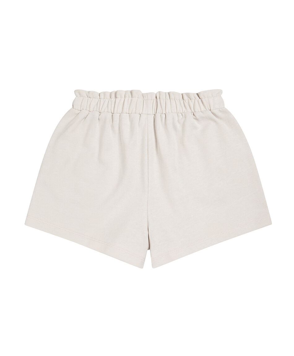 Short ni&ntilde;a b&aacute;sico beige