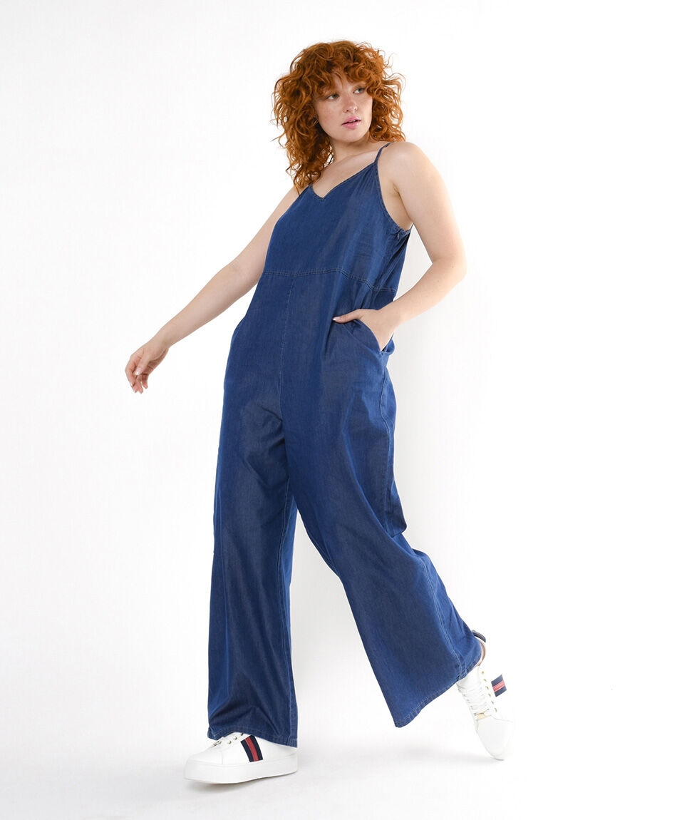 Enterito mujer denim wide