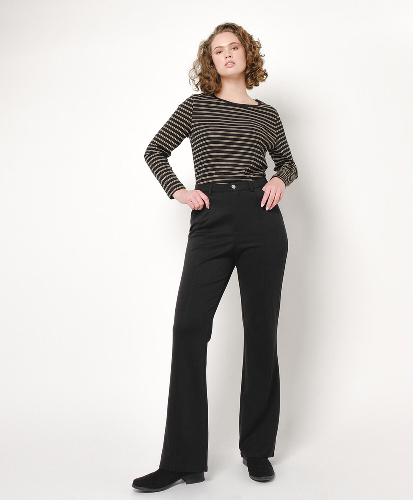 Pantalón mujer liso negro Pantalón mujer liso negro