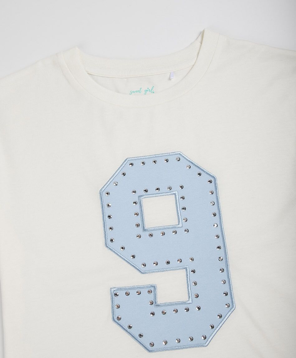 Polera ni&ntilde;a n&uacute;mero 9