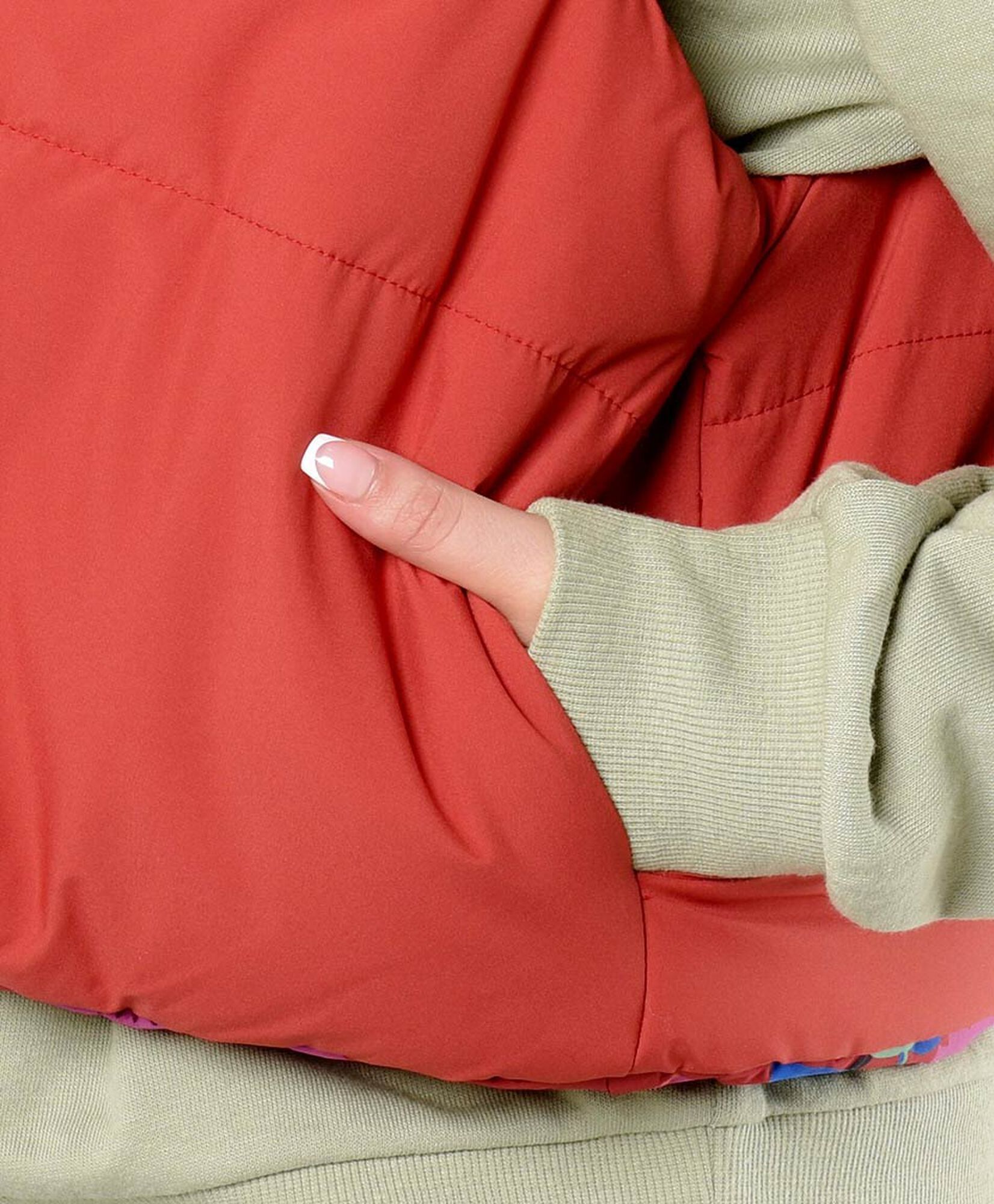 Parka mujer reversible floreada Parka mujer reversible floreada