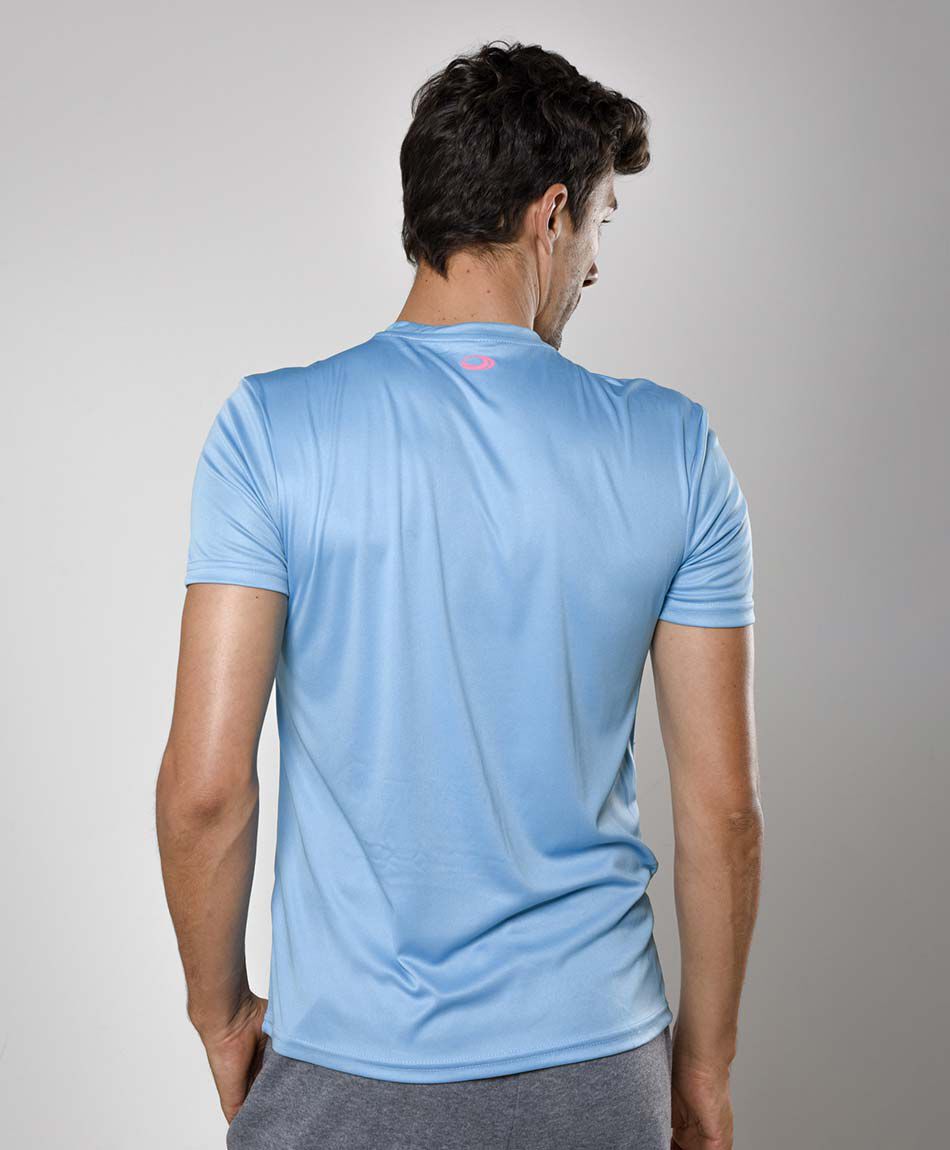 Polera deportiva manga corta cuello redondo