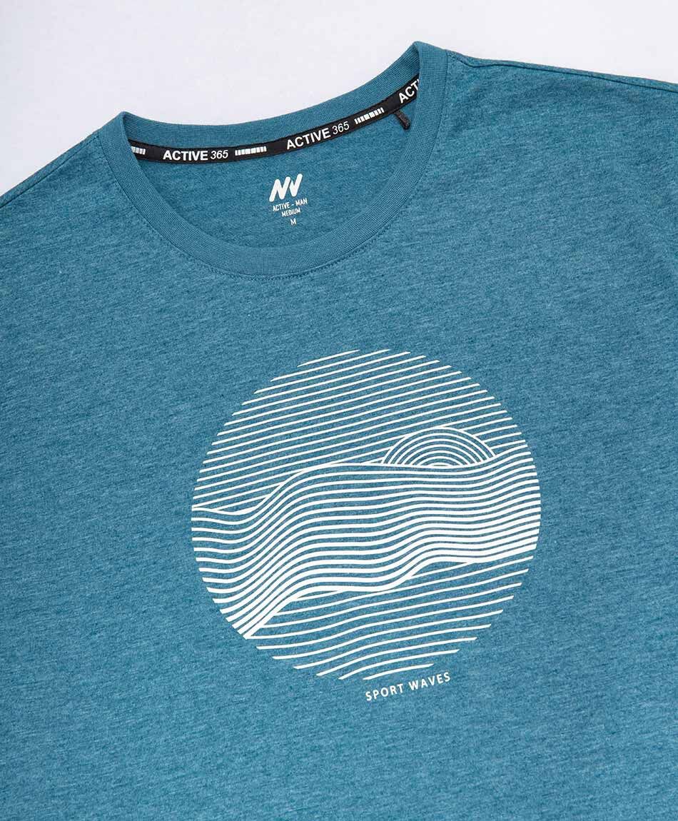 Polera deportiva hombre waves
