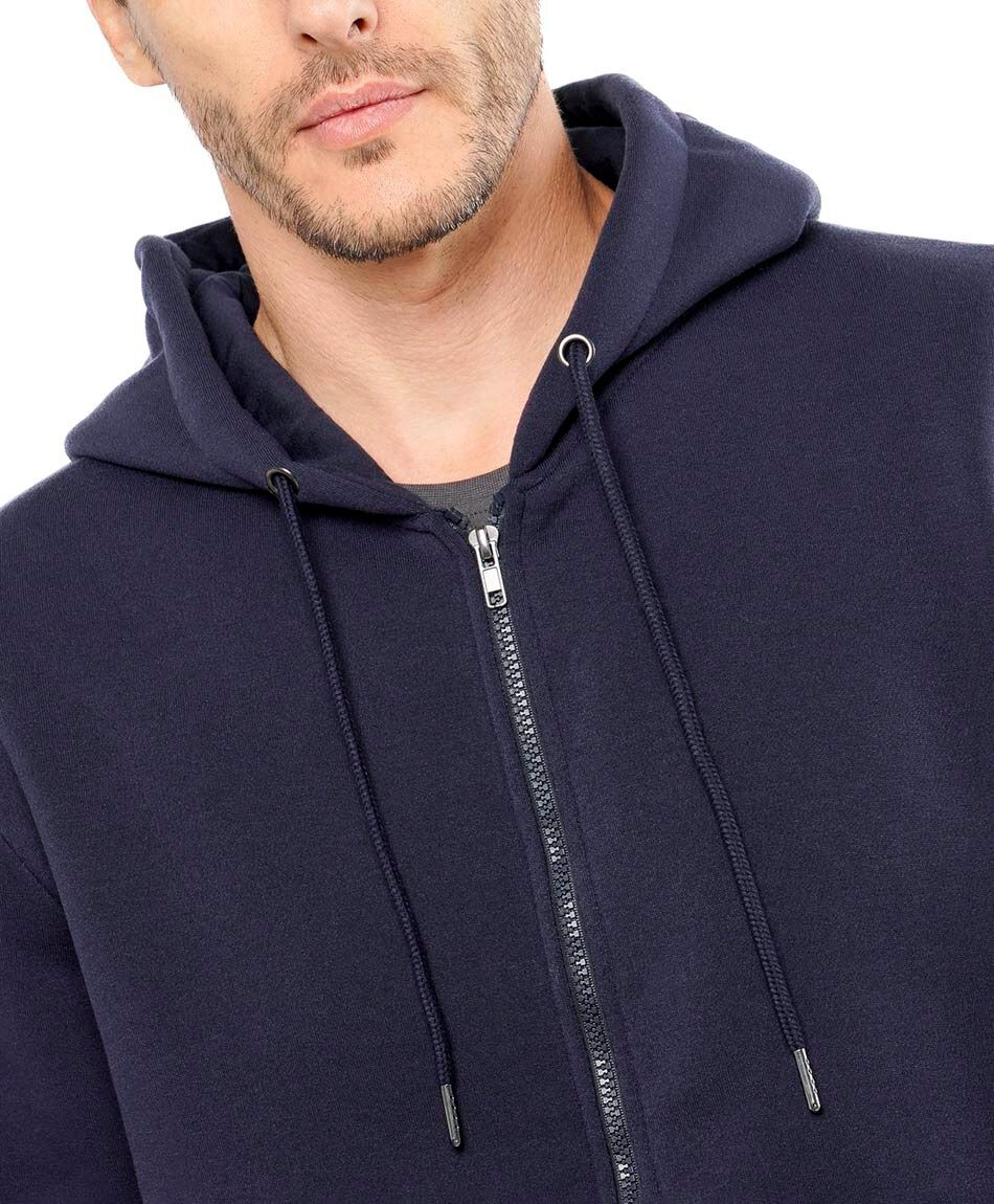 Poler&oacute;n hombre cierre entero bolsillos