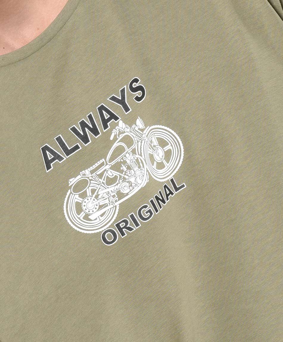 Polera hombre estampada moto