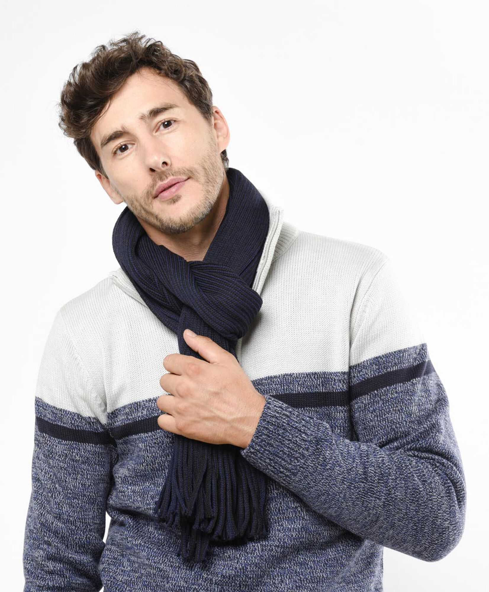 Bufanda hombre azul Bufanda hombre azul