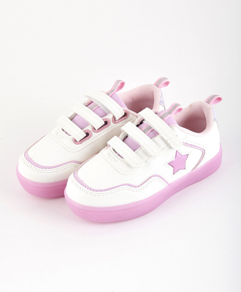 Zapatilla infantil (22 a 27) velcro estrella