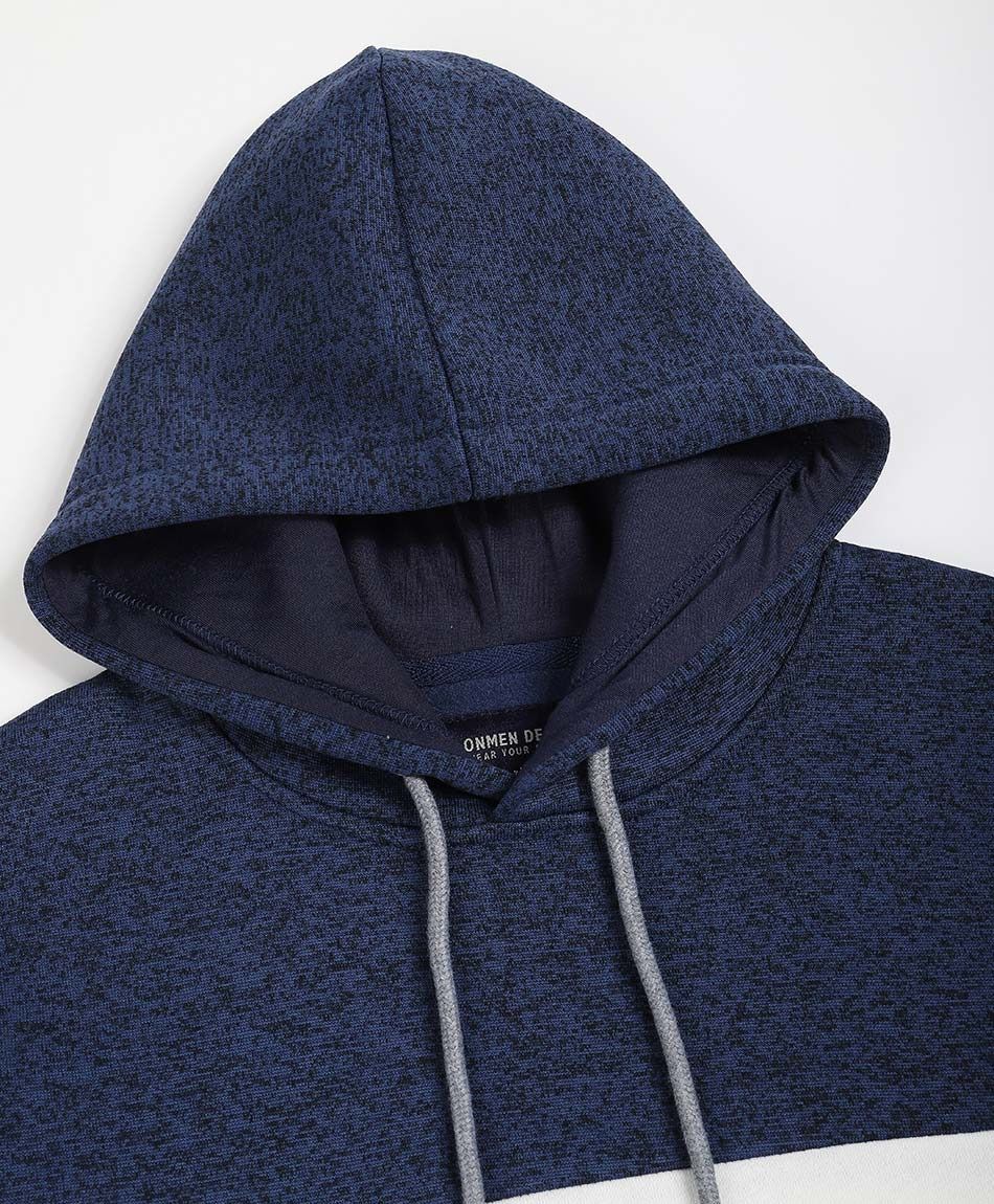 Poler&oacute;n hombre gorro canguro blue