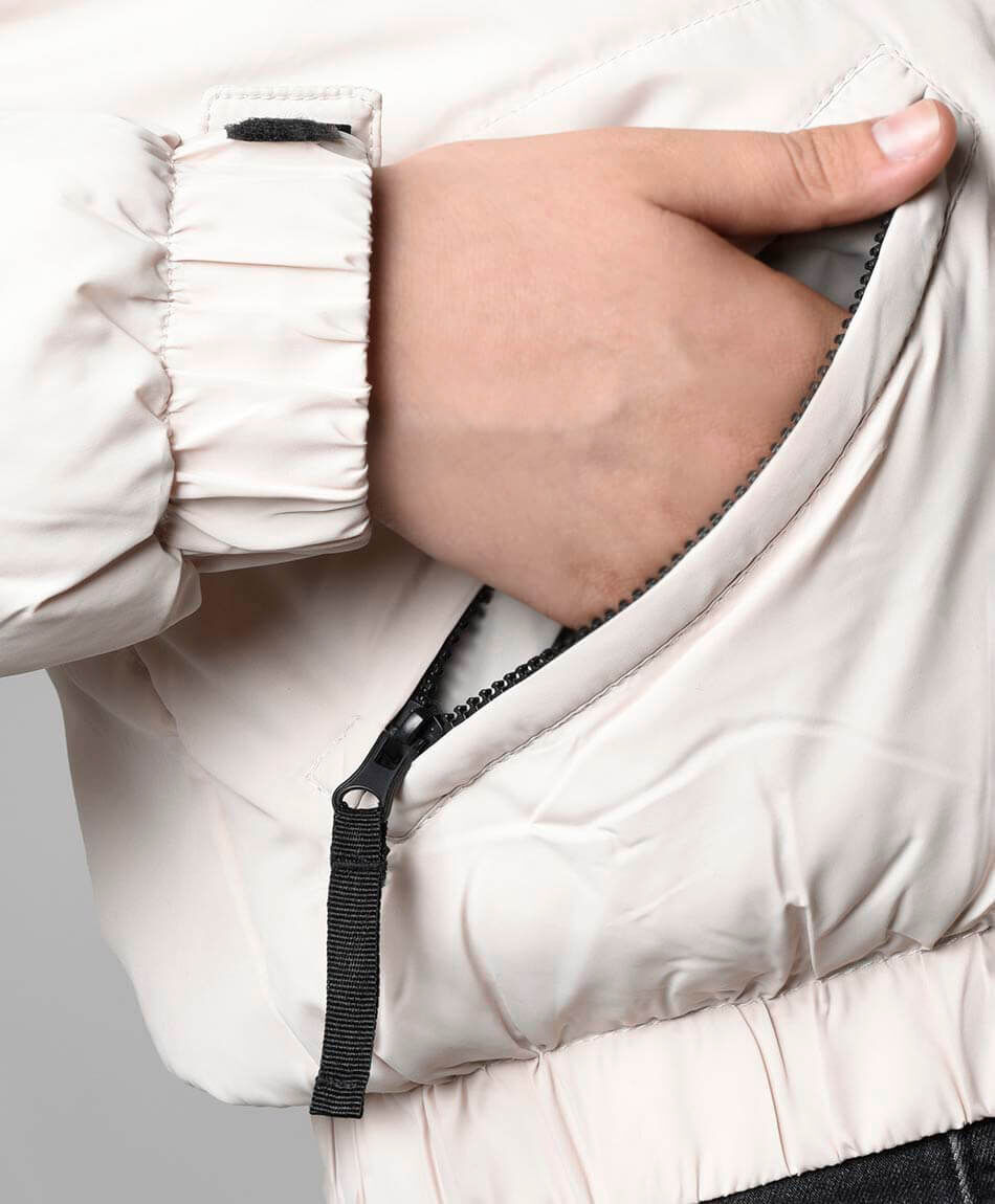 Parka mujer acolchada corta