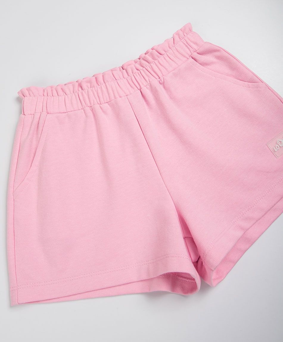 Short ni&ntilde;a rosado