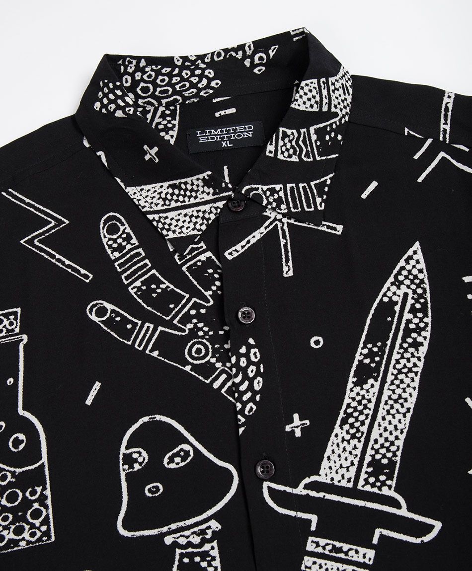 Camisa hombre dibujos viscosa