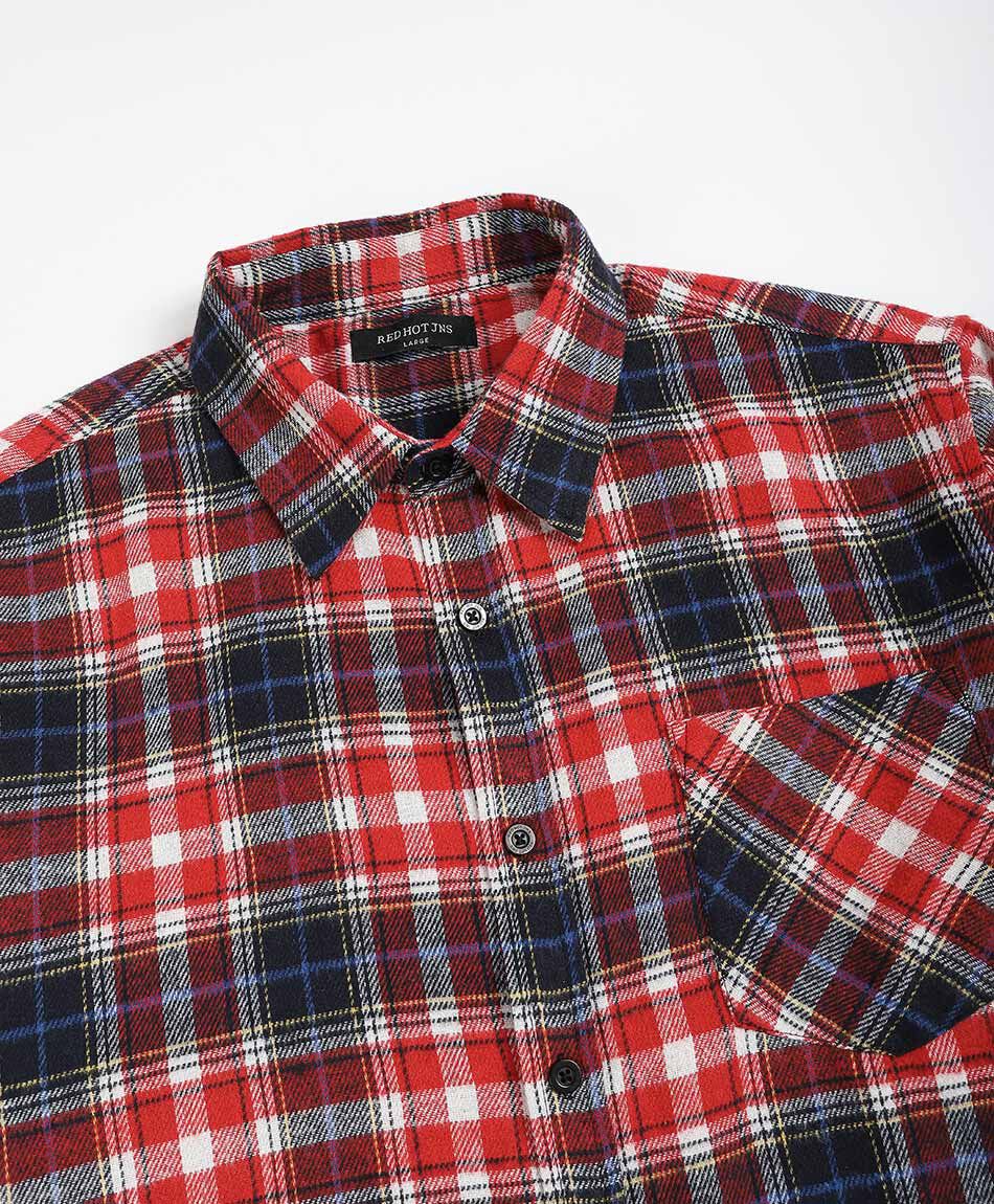 Camisa hombre roja franela