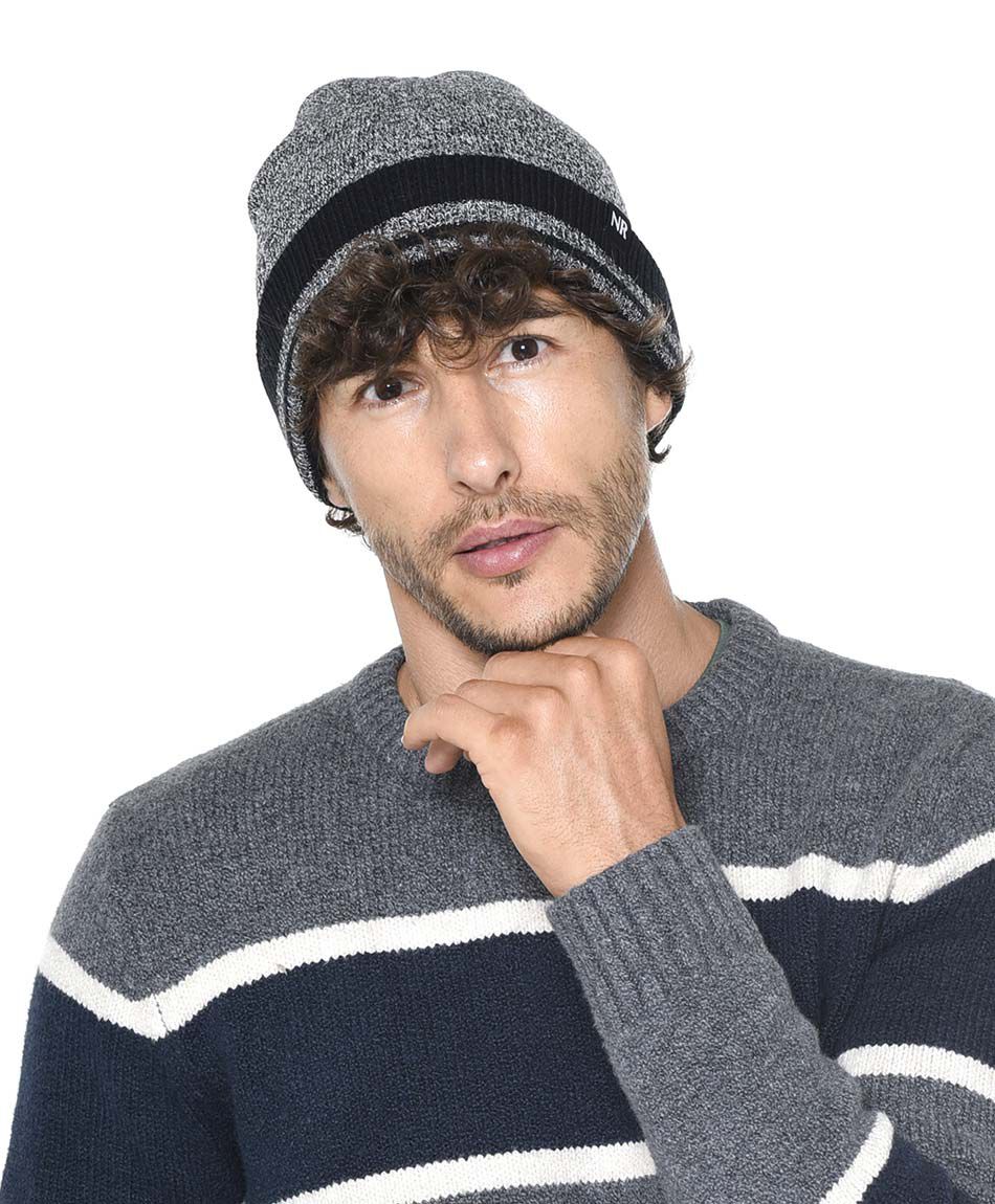 Gorro melange lineas