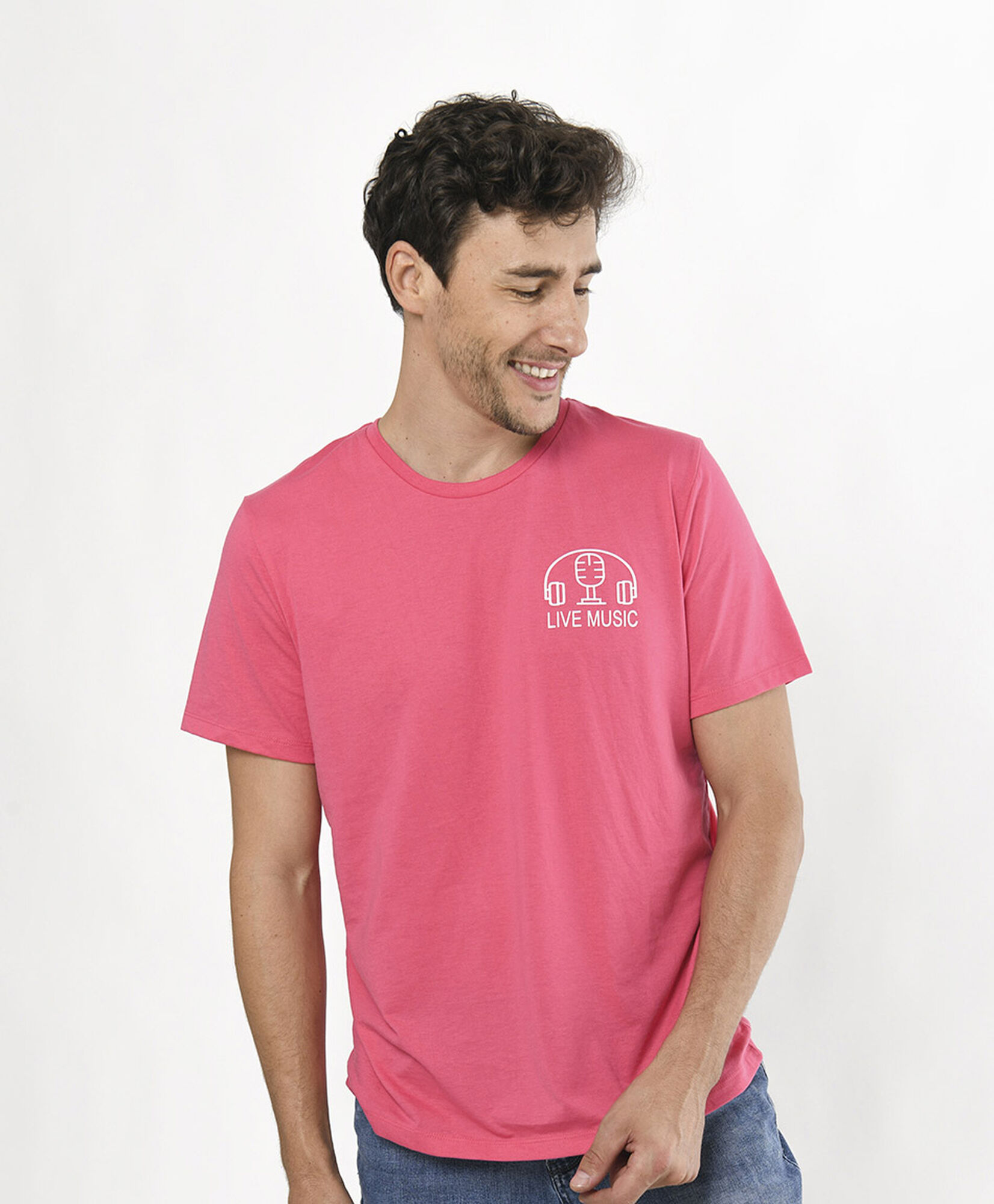 Polera hombre doble estampado music Polera hombre doble estampado music
