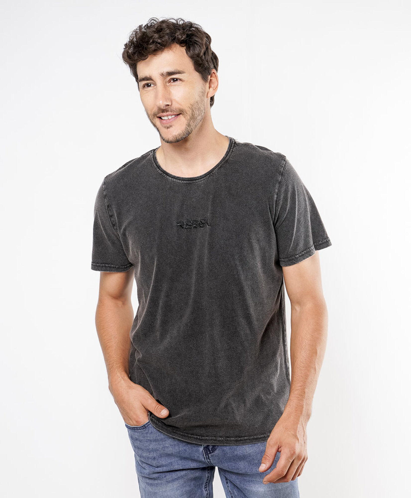 Polera hombre mini palabra Polera hombre mini palabra