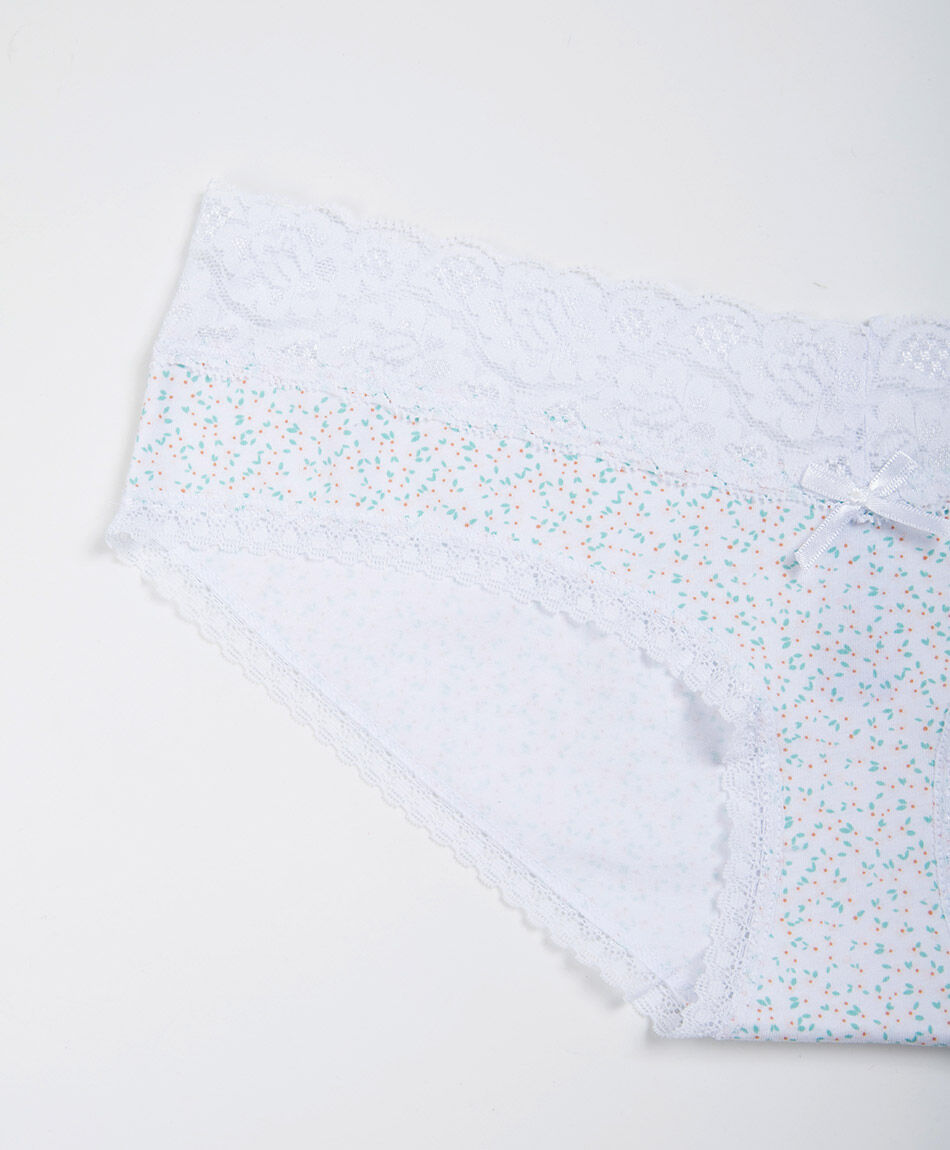 Panteleta mujer mini print lazo