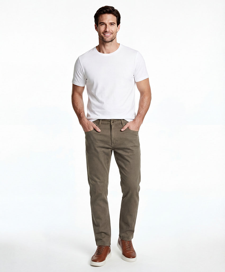 Pantal&oacute;n hombre estilo vintage brown