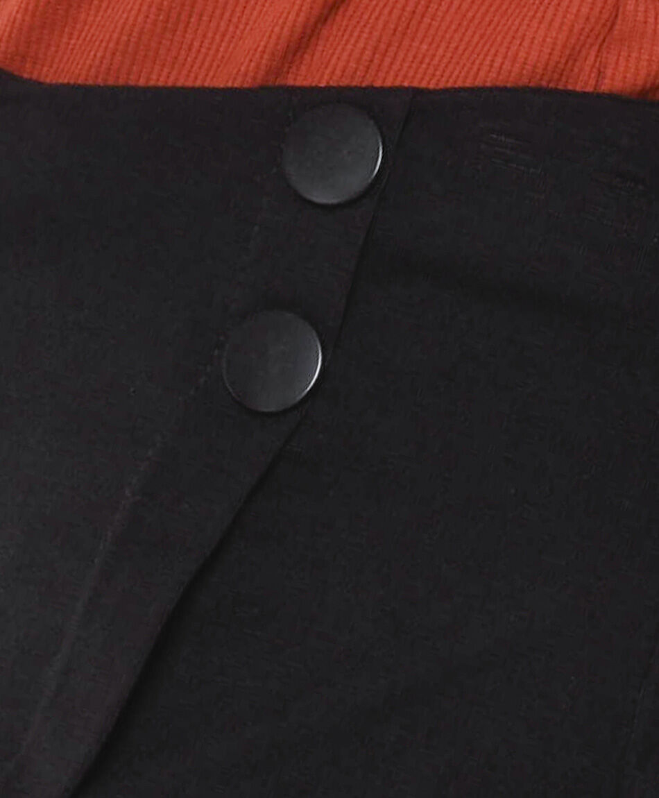 Mini falda mujer botones short