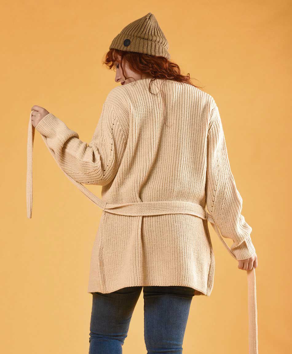 Cardigan con lazo