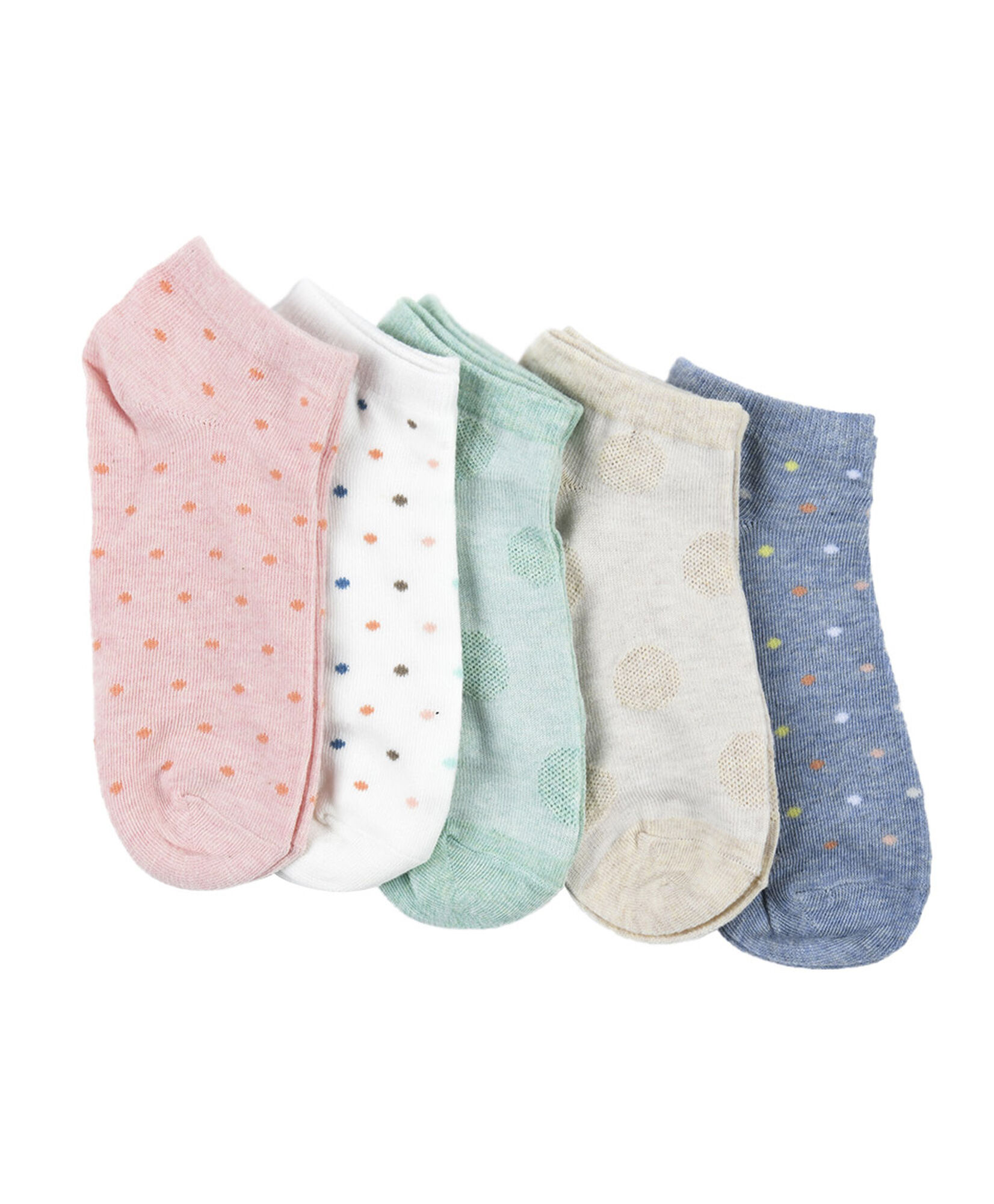 Pack 5 calcetines mujer puntos y lunares Pack 5 calcetines mujer puntos y lunares