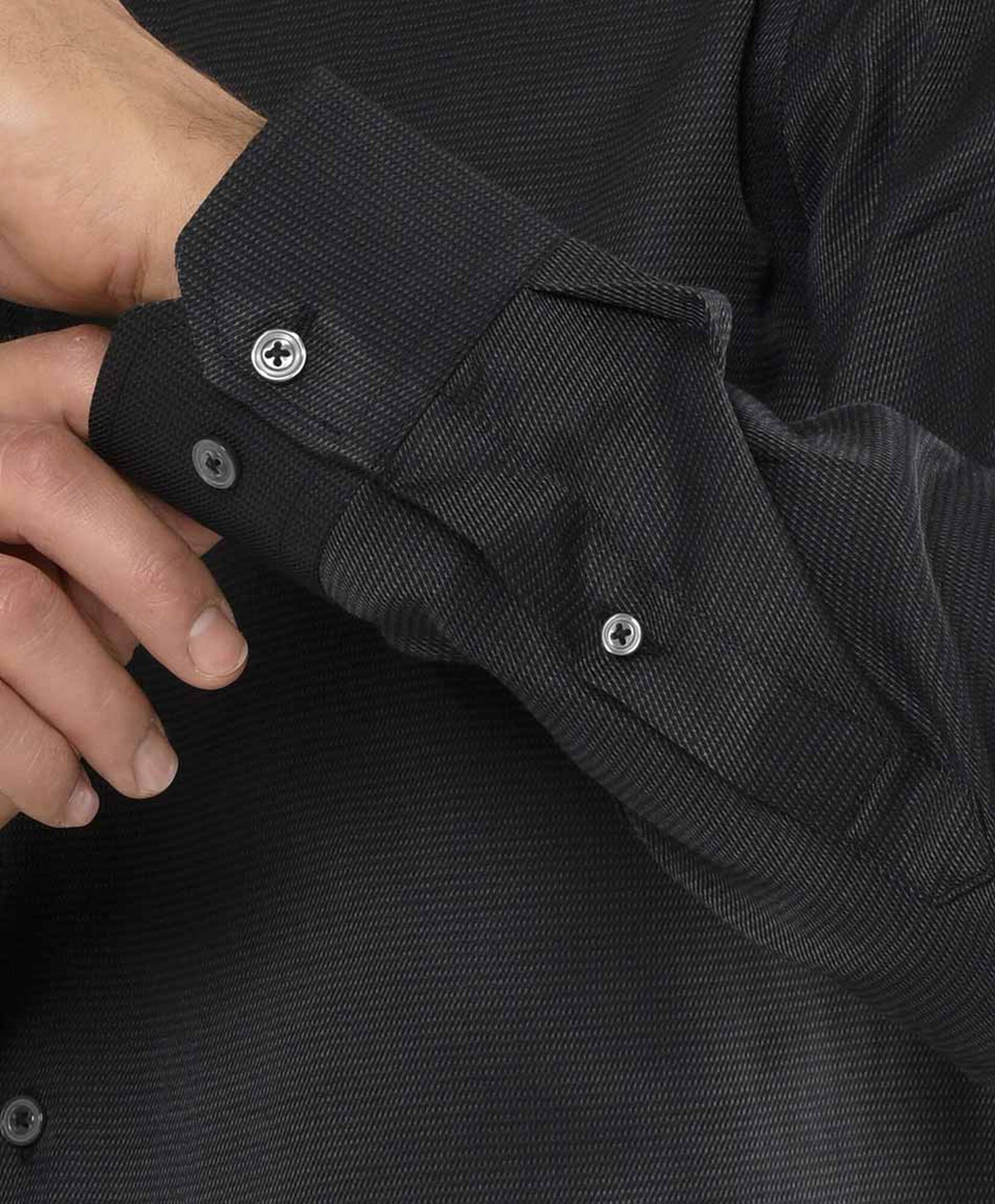 Camisa hombre lisa negra Camisa hombre lisa negra