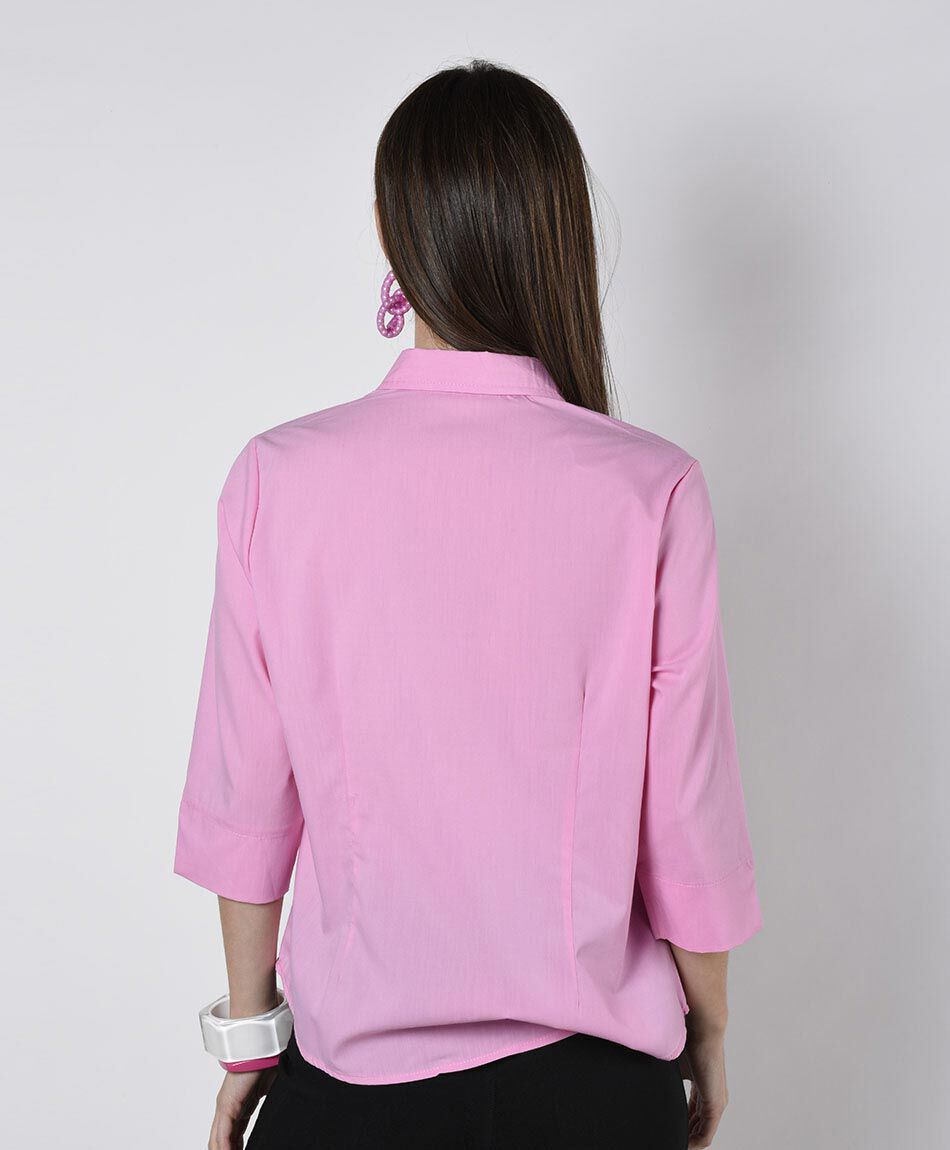 Blusa ajustada manga 3/4