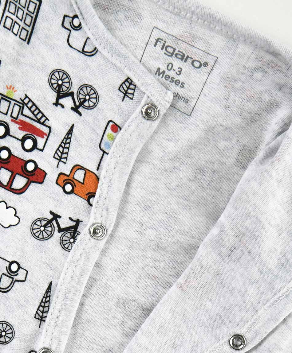 Pijama beb&eacute; estampado autos