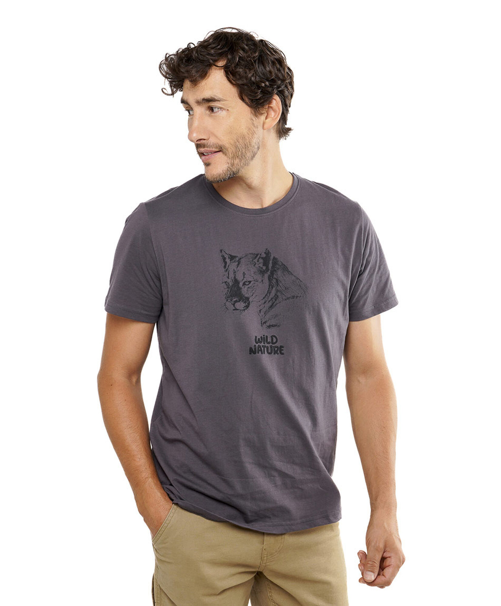 Polera hombre estampado puma Polera hombre estampado puma