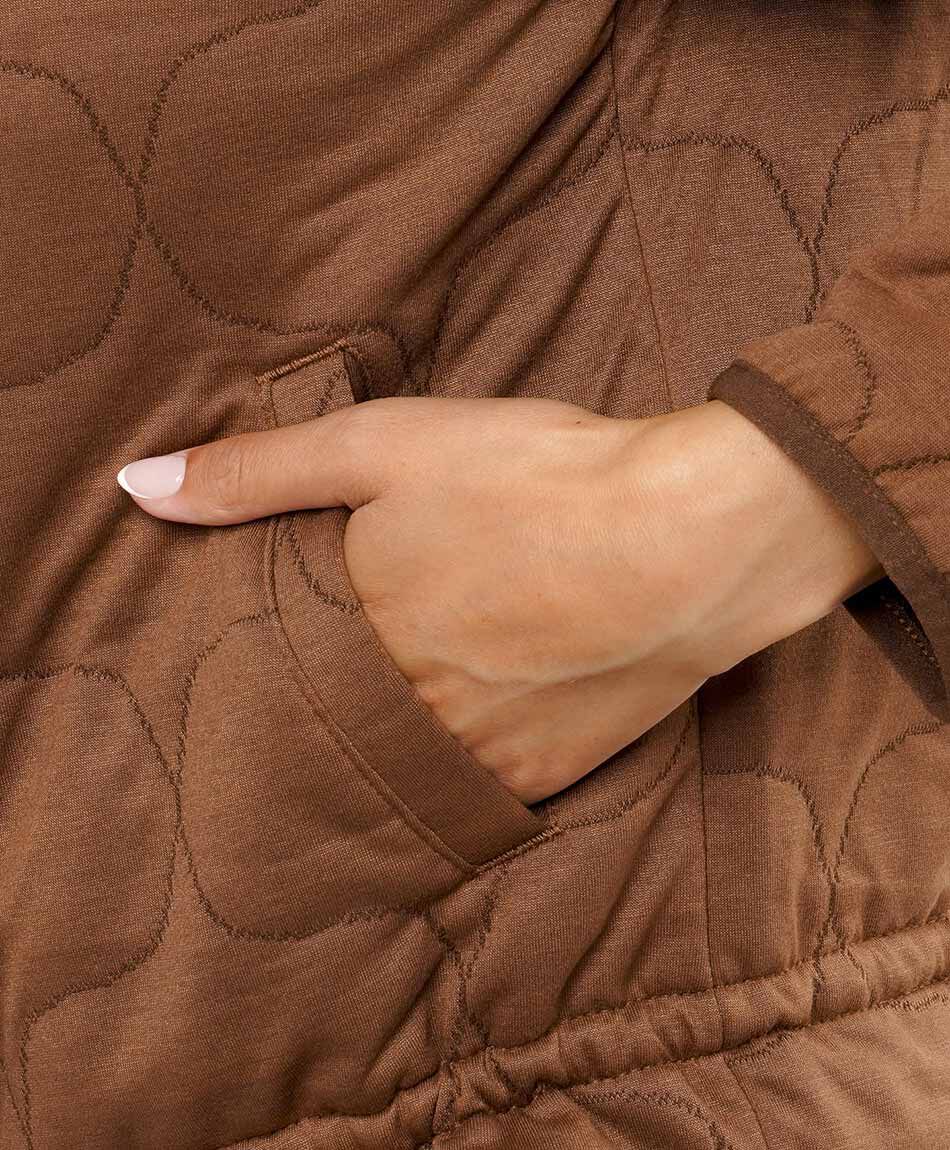 Chaqueta mujer bomber chocolate