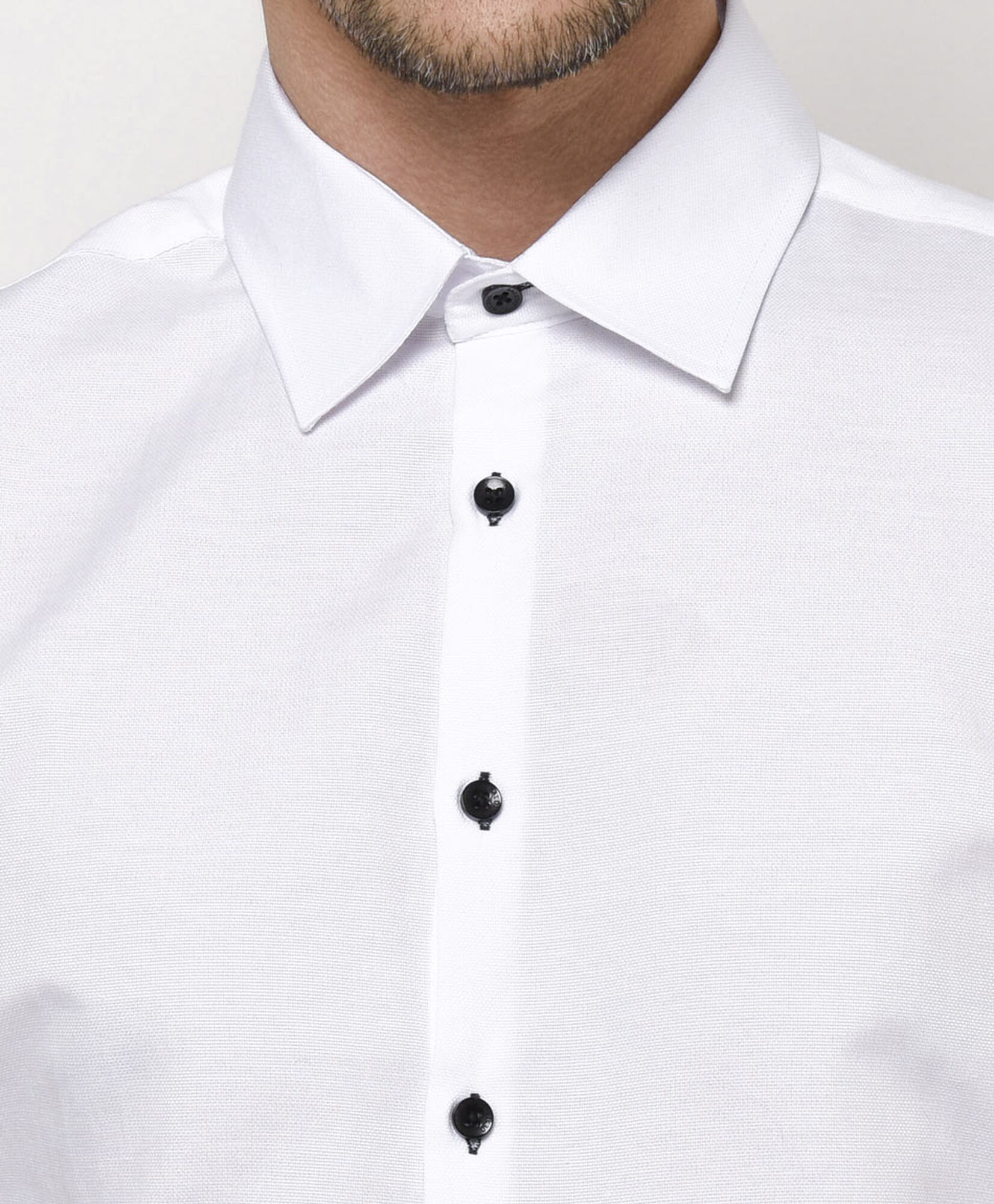 Camisa hombre botones negros Camisa hombre botones negros