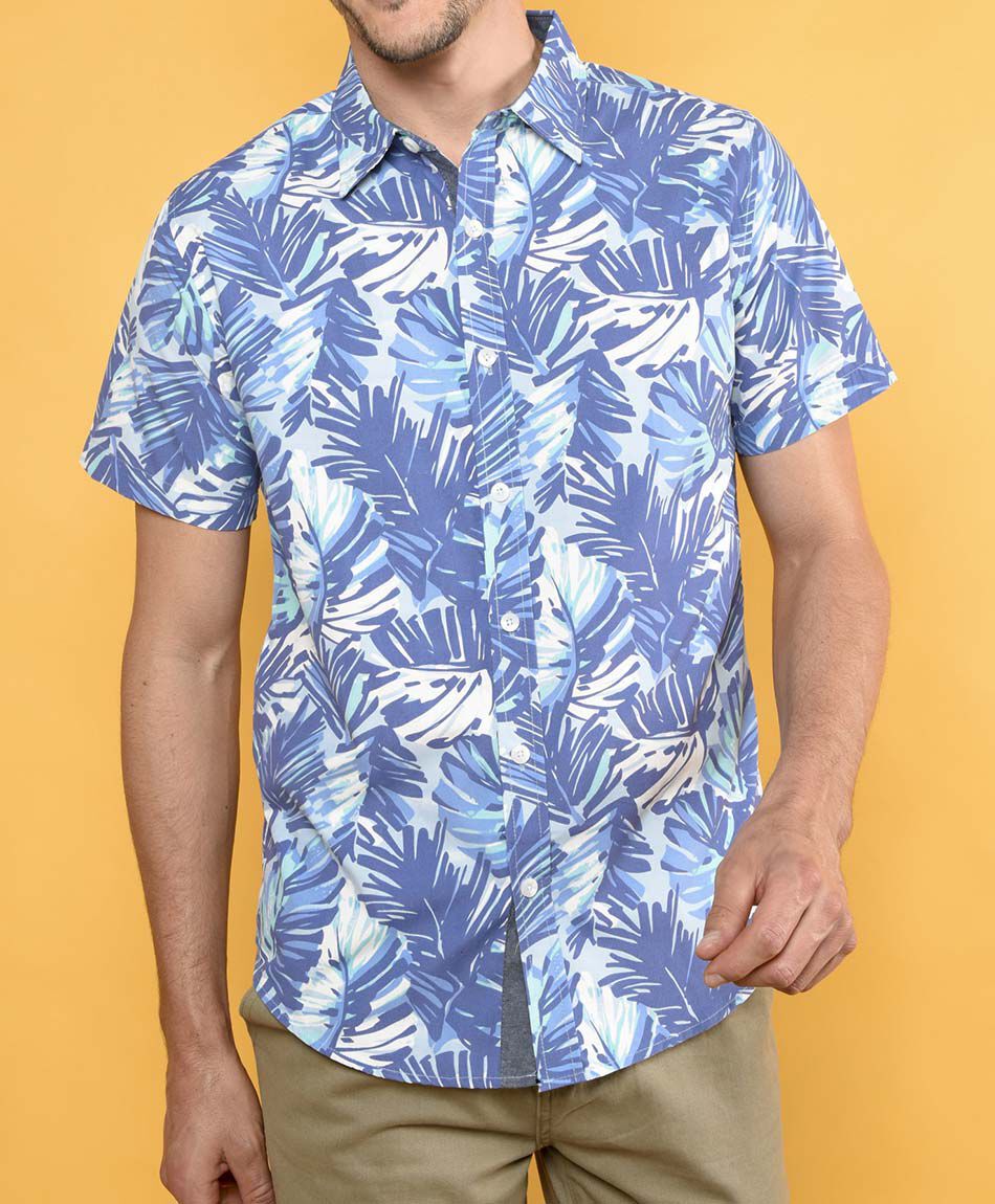 Camisa fashion manga corta