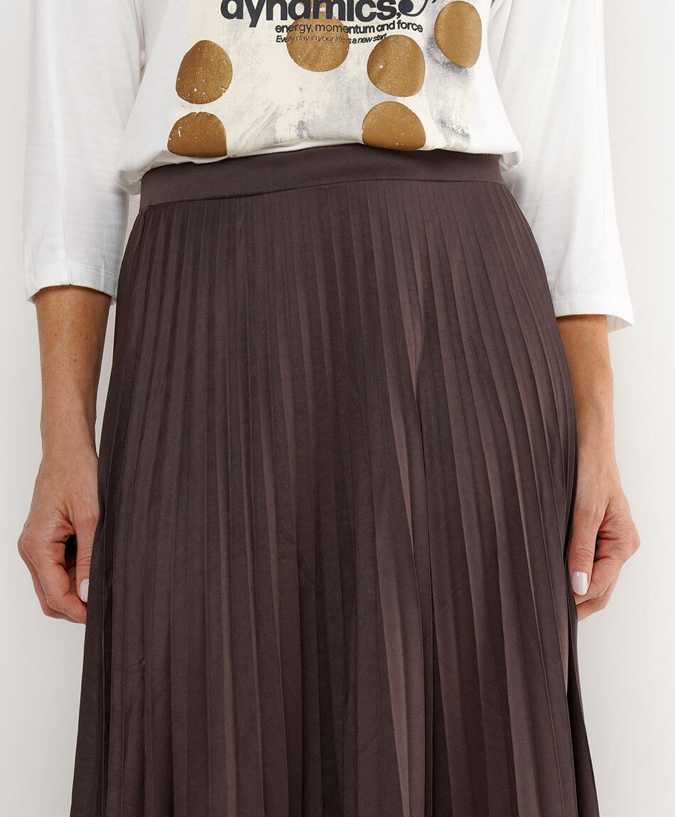 Falda mujer larga plisada
