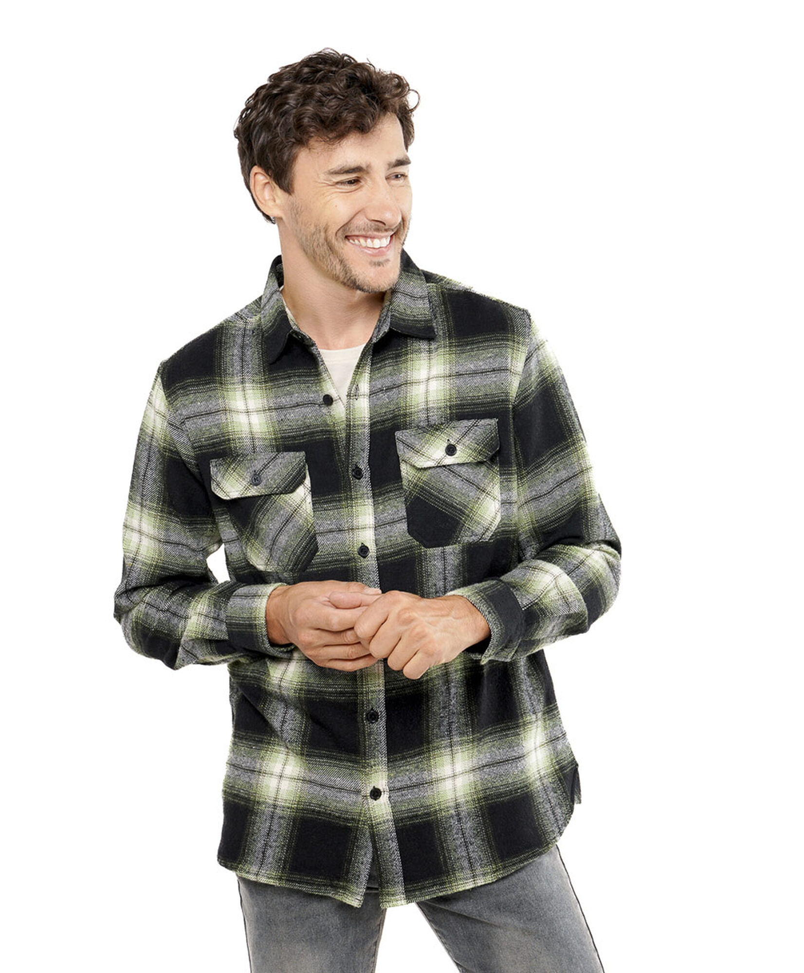 Chaqueta hombre leñadora verde Chaqueta hombre leñadora verde