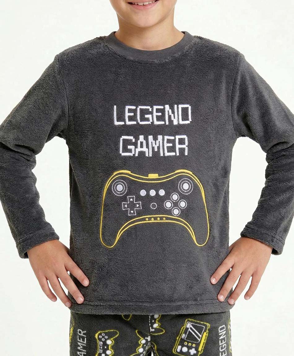 Pijama ni&ntilde;o estampado legend gamer