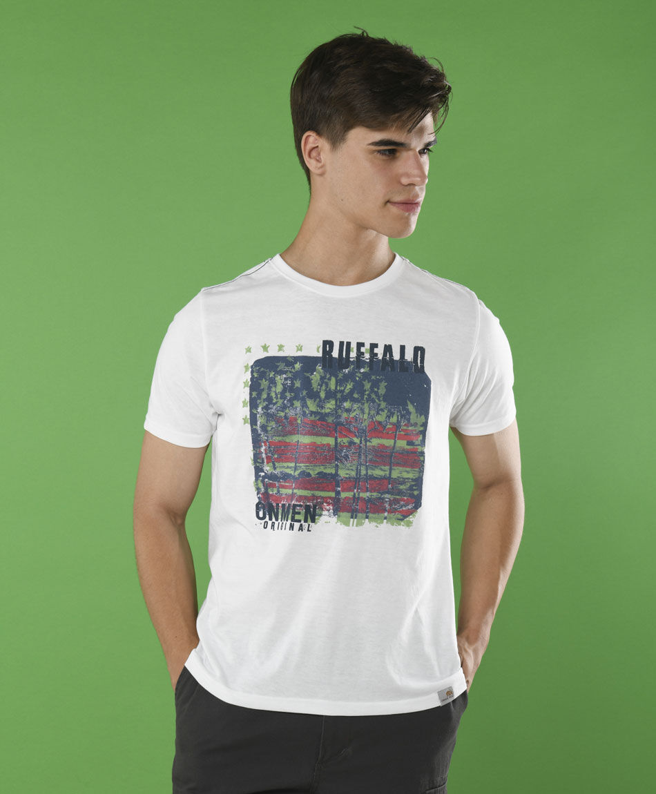 Polera manga corta cuello redondo