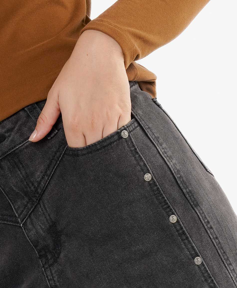 Jeans mujer flare dark