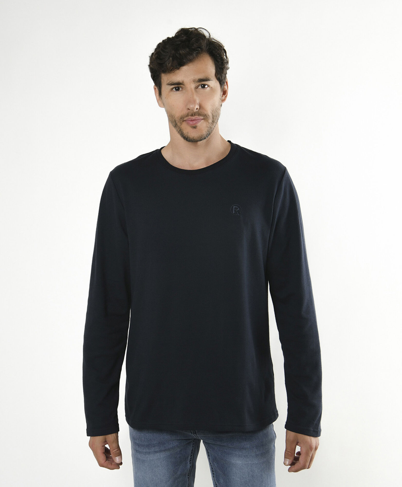 Polera hombre lisa manga larga Polera hombre lisa manga larga