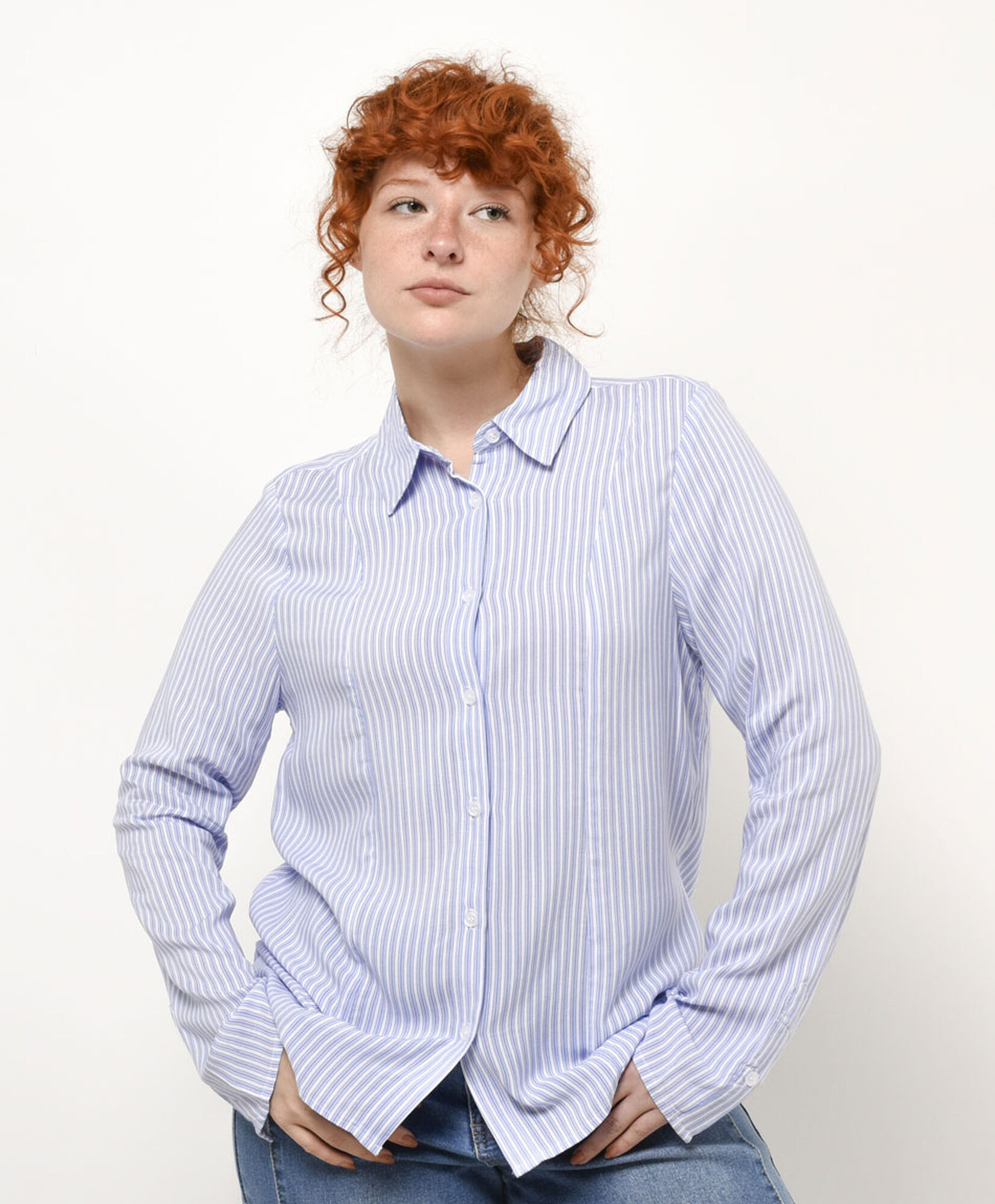 Blusa mujer rayas manga ancha Blusa mujer rayas manga ancha
