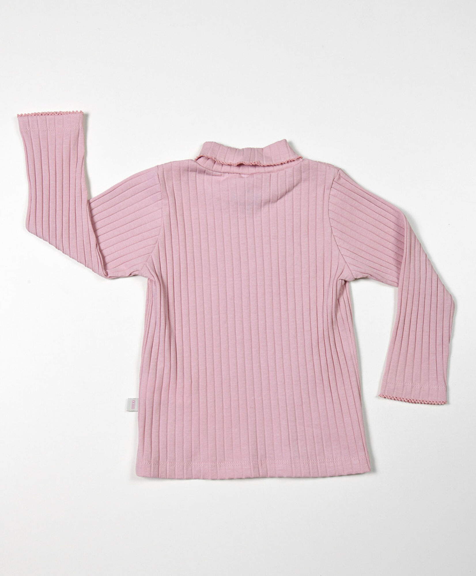 Polera bebé acanalada cuello alto Polera bebé acanalada cuello alto