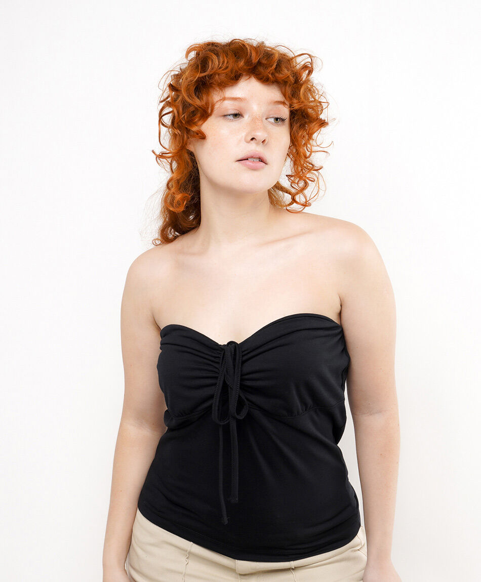 Polera mujer strapless