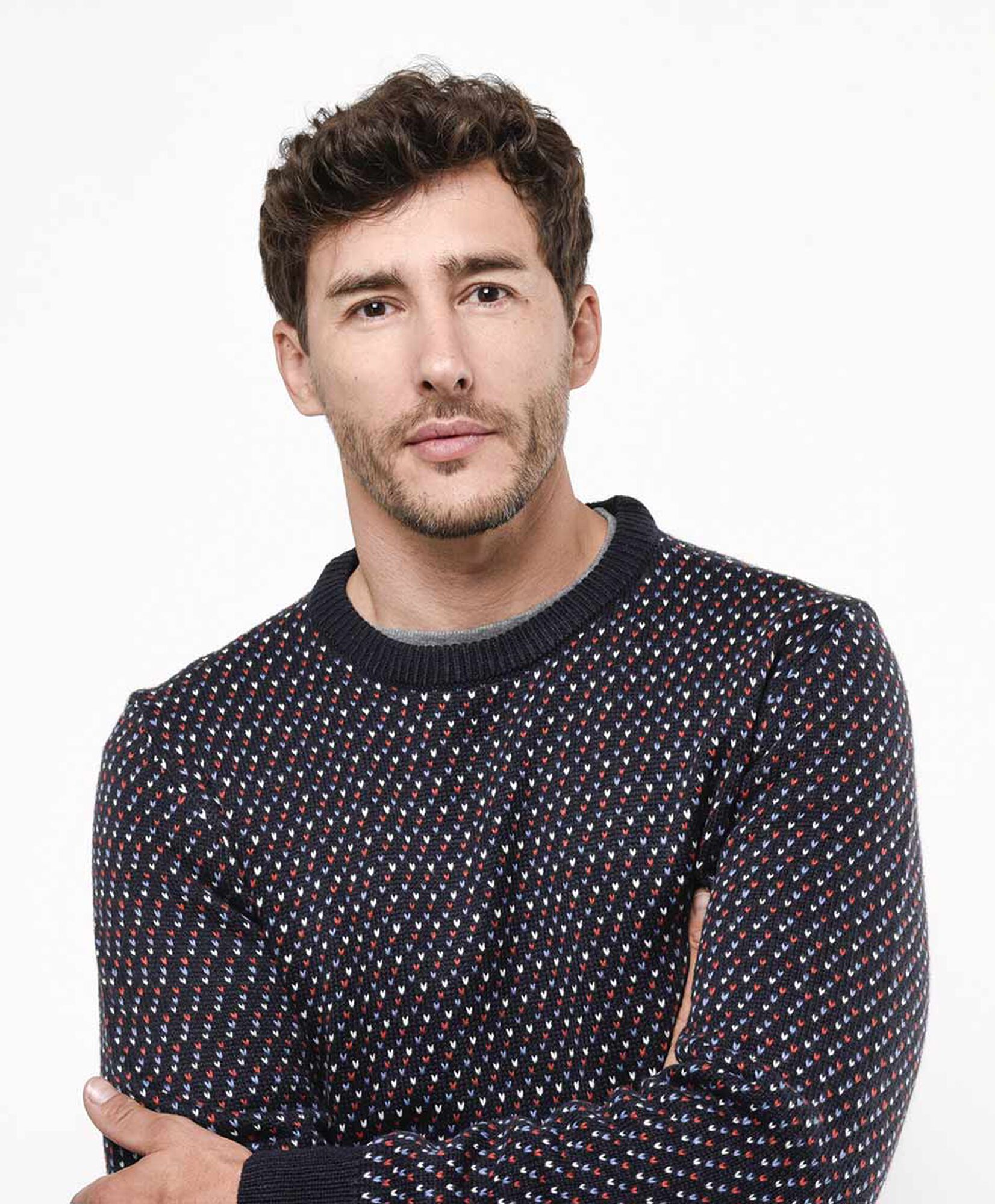 Sweater hombre puntos rojos Sweater hombre puntos rojos