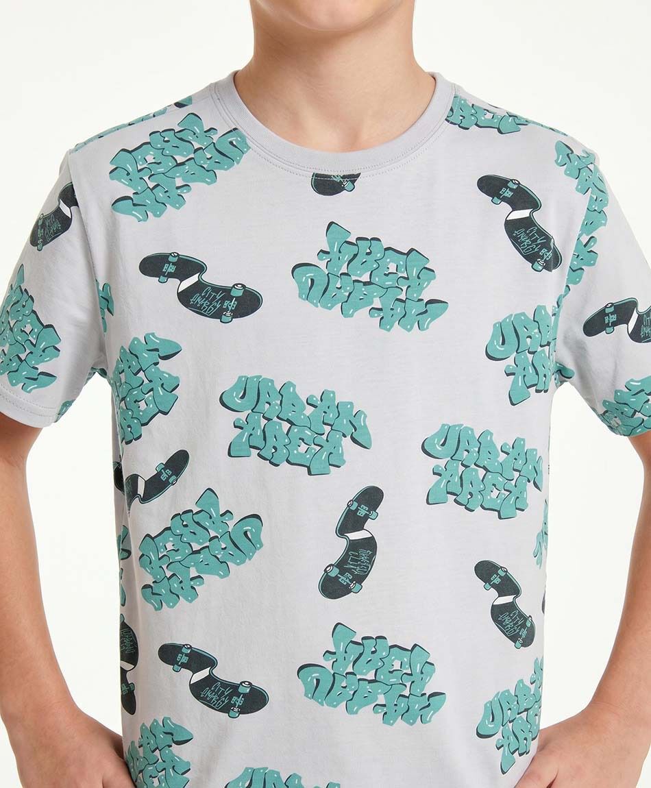 Polera ni&ntilde;o urban skate