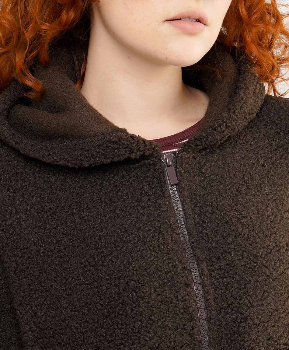 Polar mujer hevy capuchon caf&eacute;