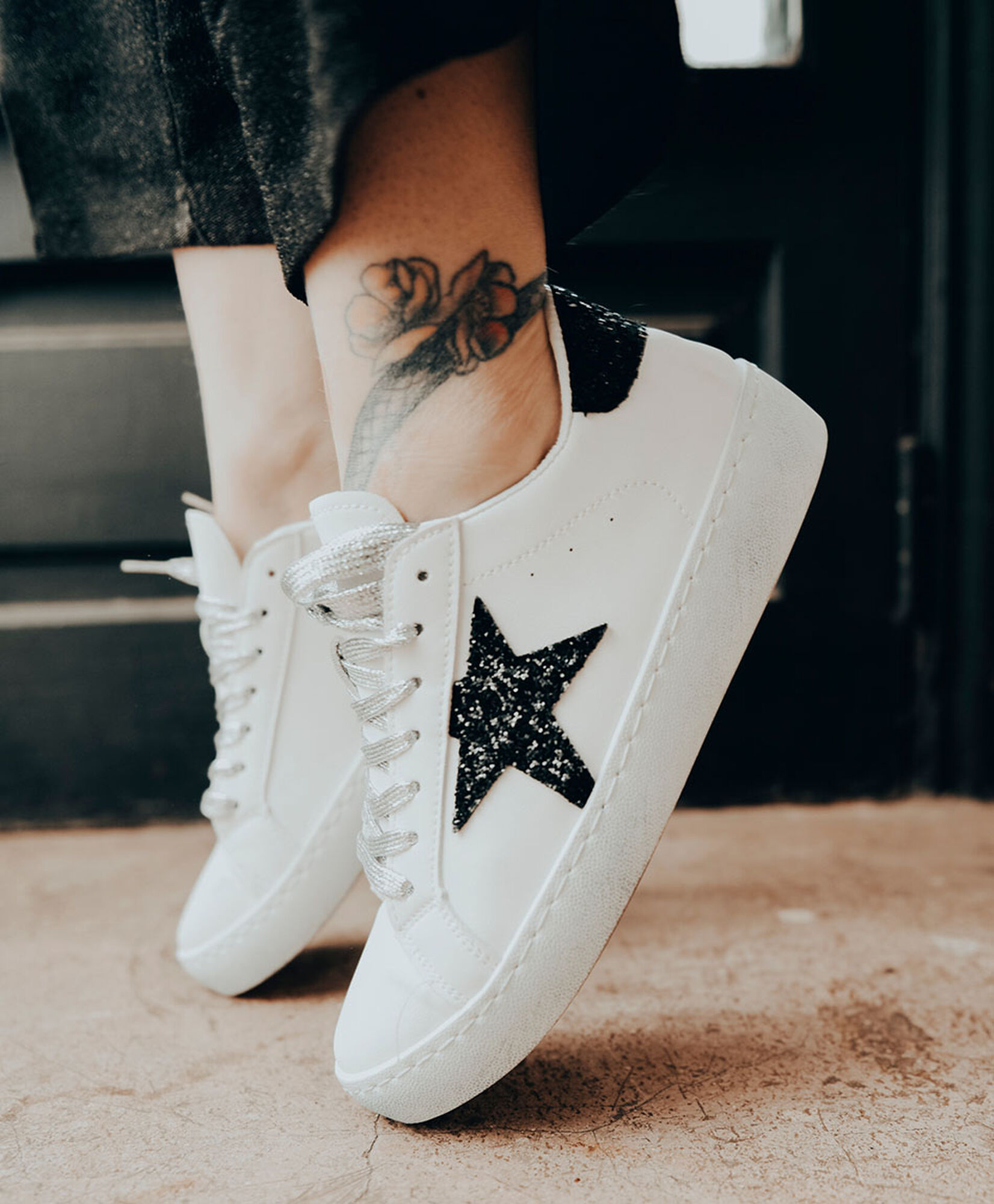 Zapatilla mujer estrella brillante Zapatilla mujer estrella brillante