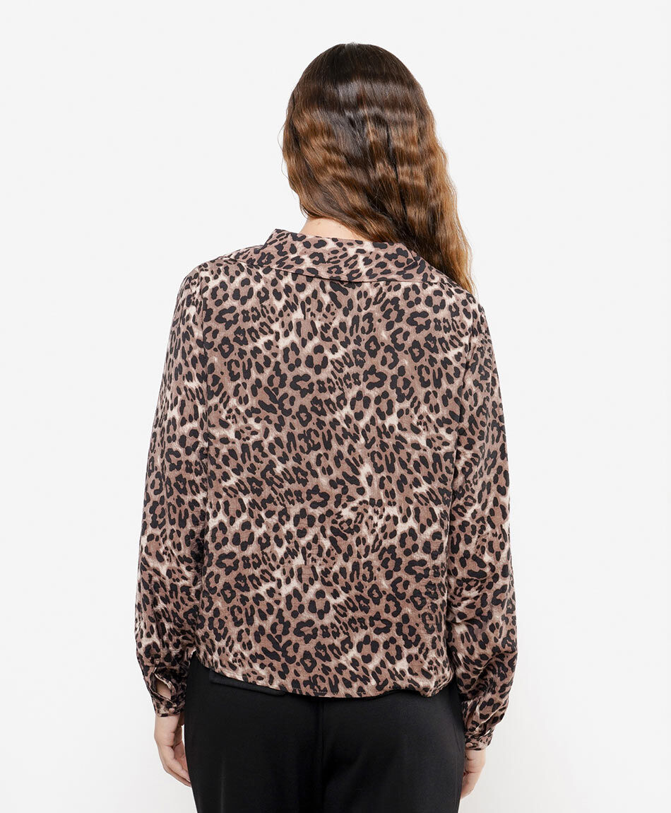 Blusa mujer animal print leopardo