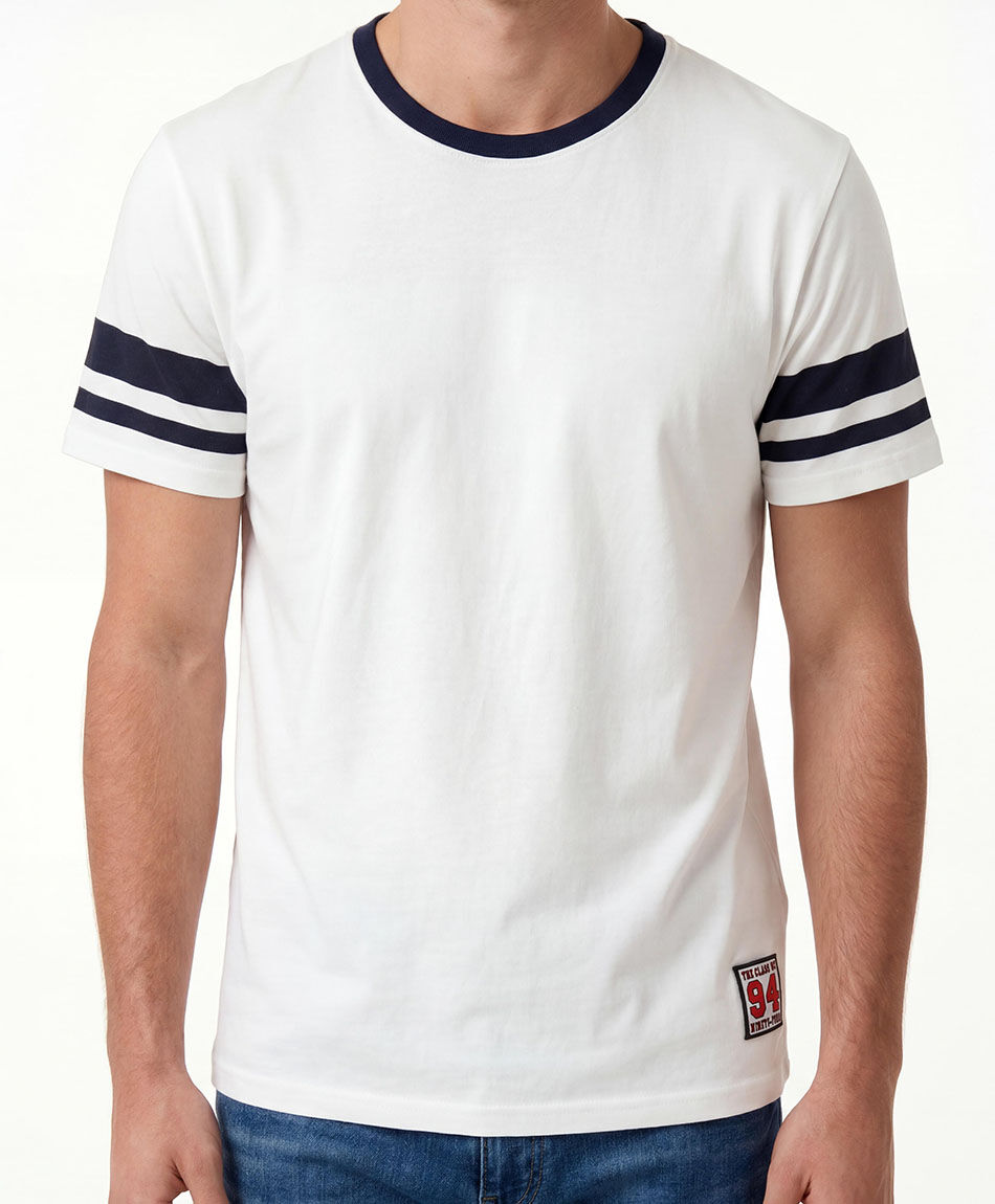 Polera hombre l&iacute;neas mangas