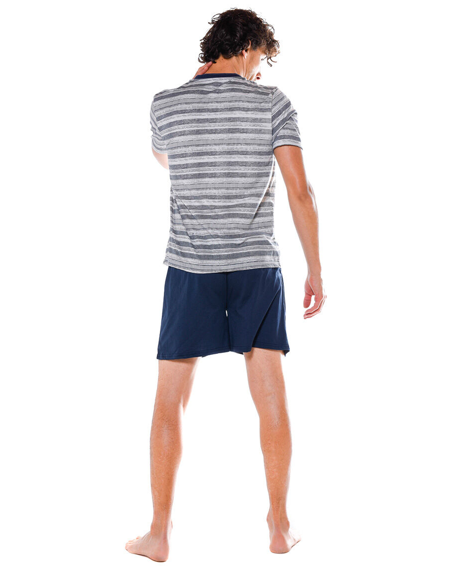 Pijama corto rayas