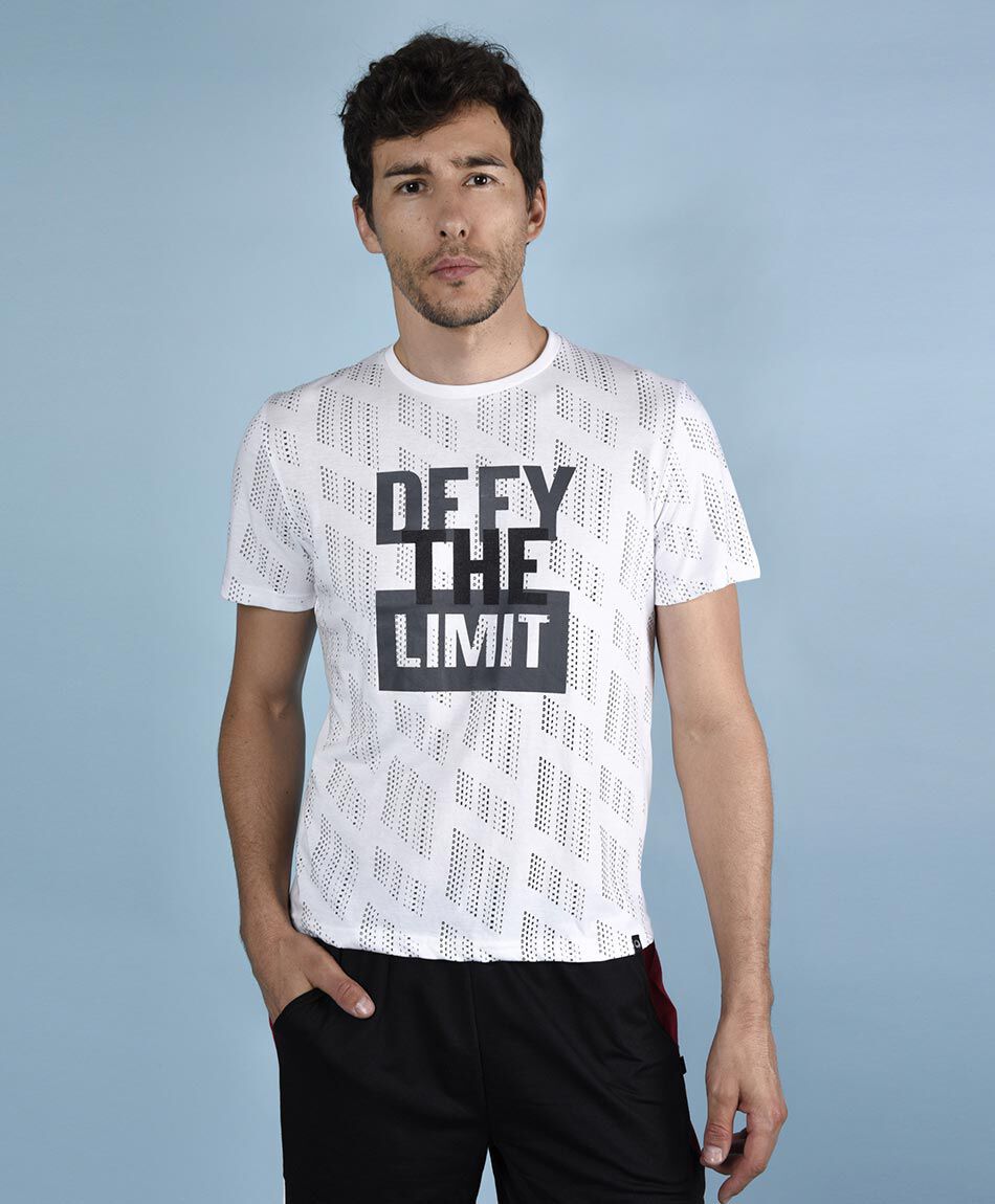 Polera deportiva manga corta cuello redondo