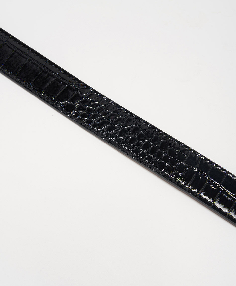 Cintur&oacute;n mujer croco